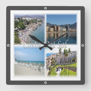 Reloj Cuadrado zES156 COSTA DEL SOL, España,