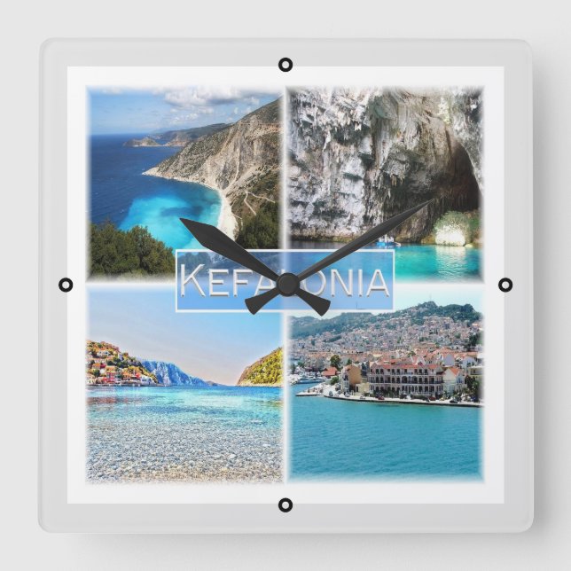Reloj Cuadrado zGR023 KEFALONIA, Grecia, Europa, (Anverso)