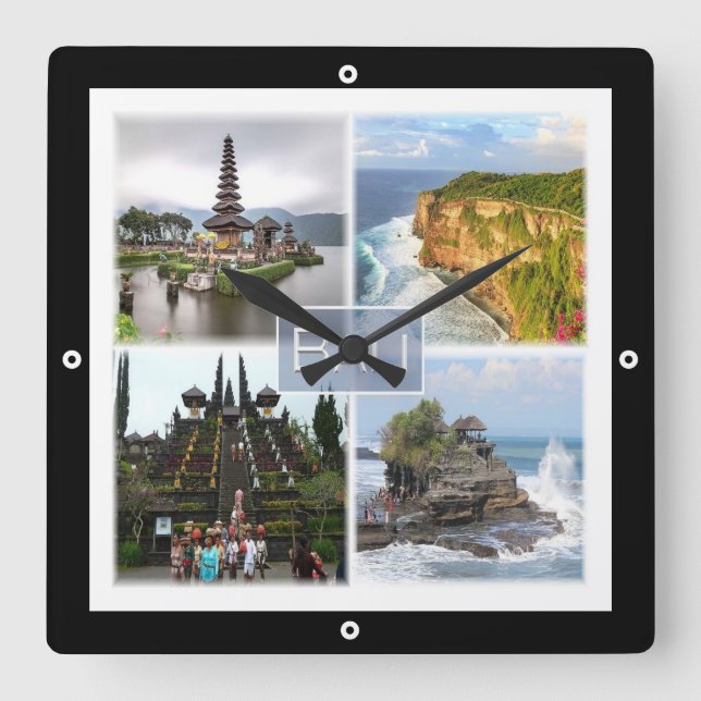 Reloj Cuadrado zID006 BALI, Indonesia, Asia, (Anverso)