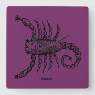 Reloj Cuadrado Zodiac: Scorpio, 1482