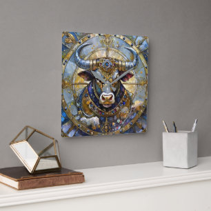 Reloj Cuadrado Zodíaco - Tauro El Toro