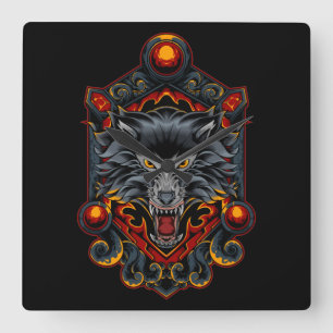 Reloj Cuadrado Zorro Kitsune 