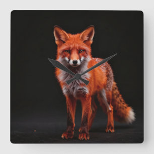 Reloj Cuadrado Zorro nocturno