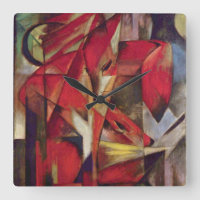 Zorros por Franz Marc, Arte Cubista Abstracto Vint