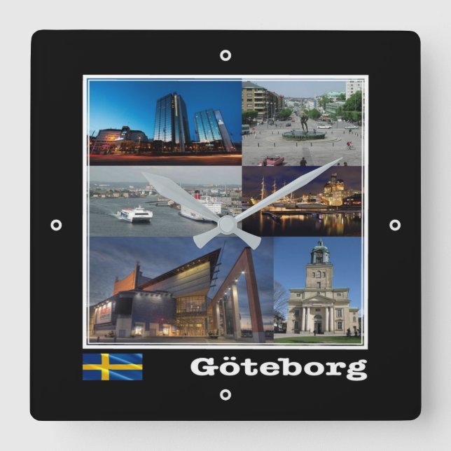 Reloj Cuadrado zSE004 GOTHENBURG, Suecia, Europa, (Anverso)