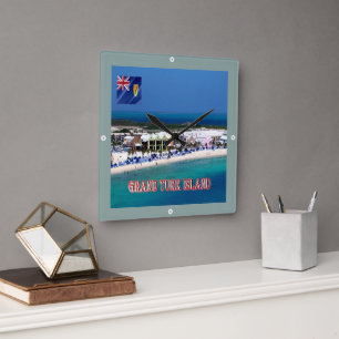 Reloj Cuadrado zTC005 GRAND TURK ISLAND, Turcas y Caicos,