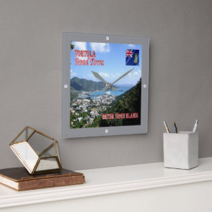 Reloj Cuadrado zVG004 TORTOLA Road Town, Virgen Británica,