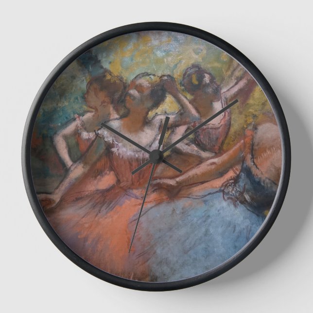 Reloj Cuatro bailarinas de ballet en escena de Degas (Anverso)