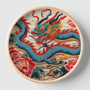 Reloj Cumpleaños del Zodiaco del Dragón del Año Nuevo Ch