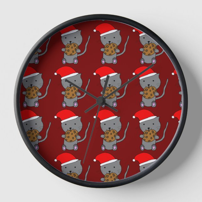 Reloj Cute Christmas Cat (Anverso)
