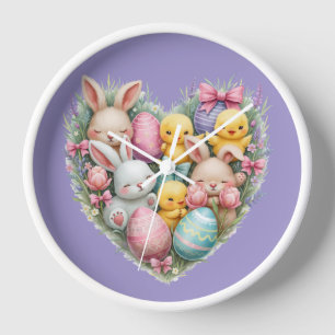 Reloj Cute conejillos de Semana Santa y chicles Pastel C