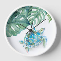Cute Sea Turtle Clocks Nursery