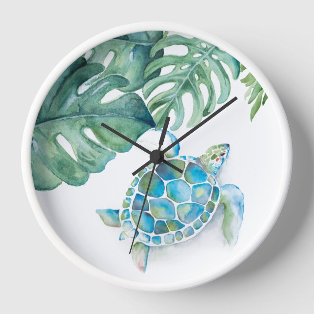 Reloj Cute Sea Turtle Clocks Nursery (Anverso)