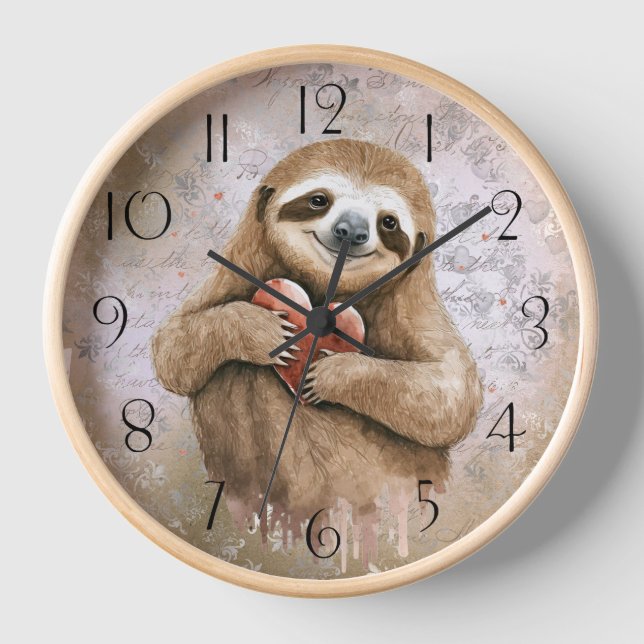 Reloj Cute Slote Watercolor (Anverso)