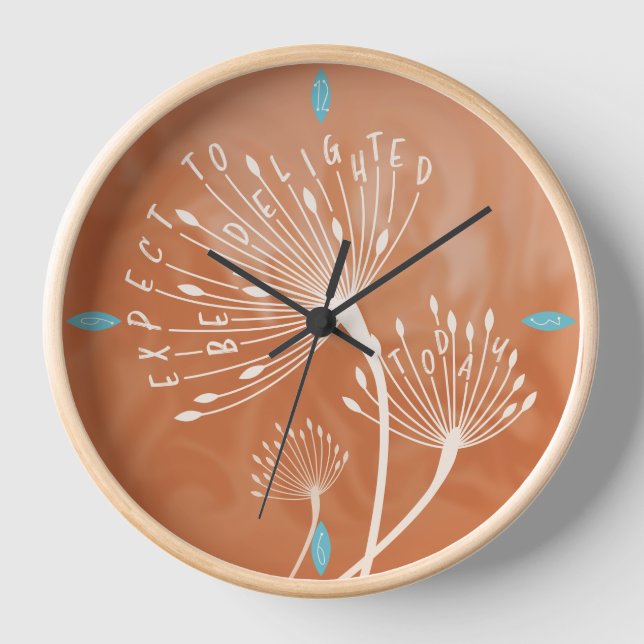 Reloj Dandelion Inspirador "estar encantado" (Anverso)