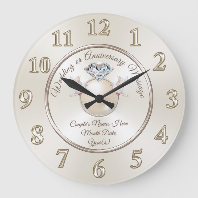 Reloj de 60 años de la Perla y los Diamantes (Anverso)