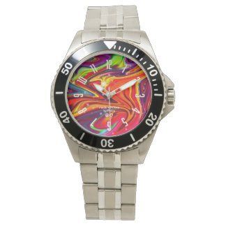 Reloj De Acero Inoxidable De Swirl Cósmico