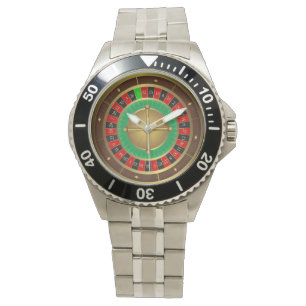 Reloj de acero inoxidable para rueda de ruleta