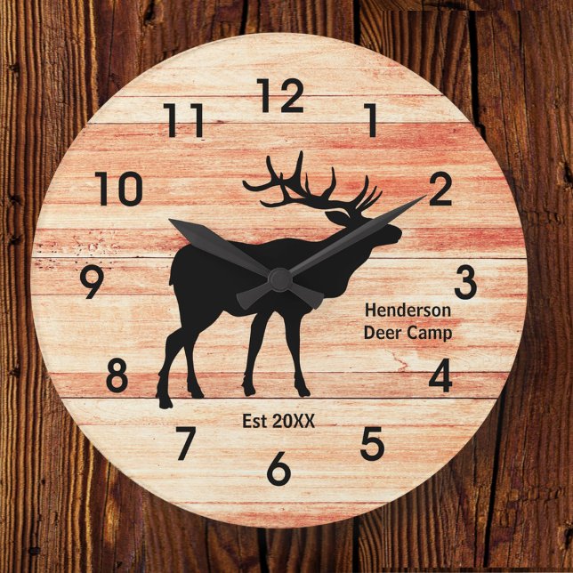 Reloj de acrílico al estilo de la madera del campa (Subido por el creador)