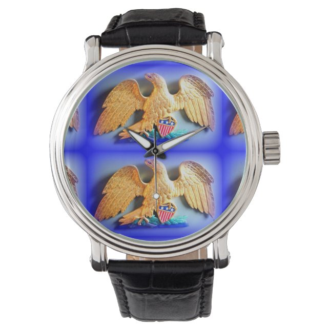 reloj de águila patriótica (Anverso)