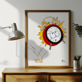 Reloj de alarma del arte fiscal 1040 Contador