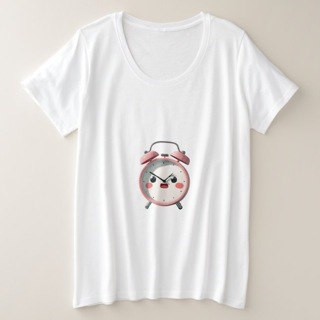 Reloj de alarma enojado de dibujos animados – Odio (Anverso del diseño)