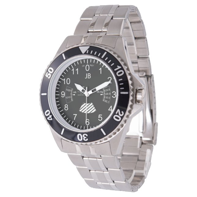 reloj de altímetro de avión (Angular)