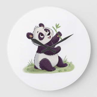 Reloj de Amante de Panda | Decoración Divertida de