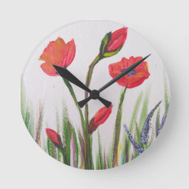 Reloj de amapola rojo salvaje