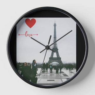 Reloj de amor del corazón de Eiffel