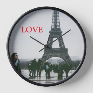 Reloj de amor del corazón de Eiffel