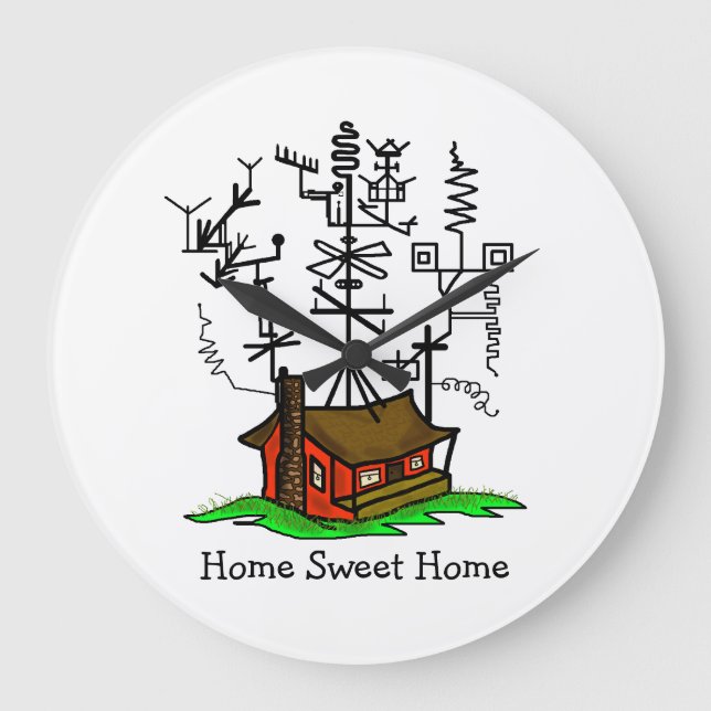 Reloj de antena de radio ham loco por Brownielocks (Anverso)