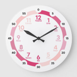 Reloj de aprendizaje - Hues rosados