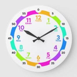 Reloj de aprendizaje - Neon Rainbow