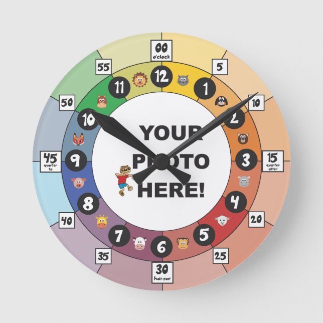 Reloj de aprendizaje para niños pequeños y pequeño (Anverso)