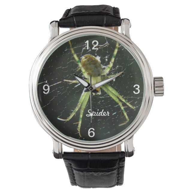Reloj de araña brillante verde (Anverso)