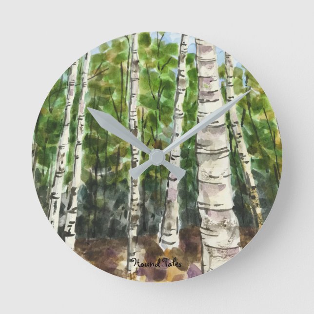 Reloj de árbol de birch (Anverso)