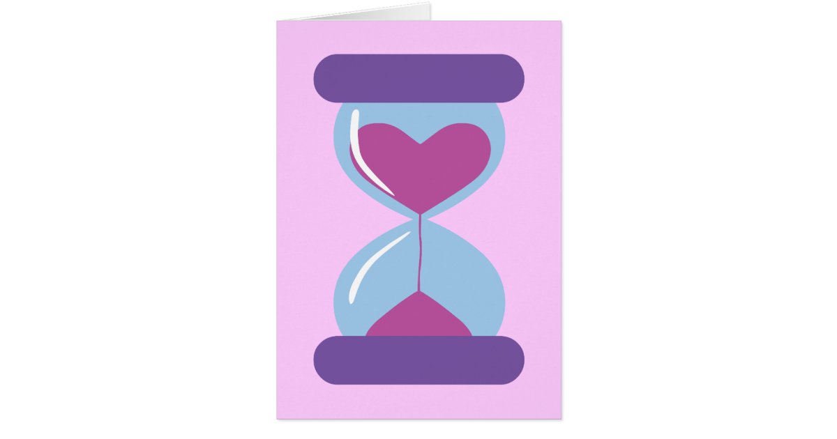 Reloj de arena del corazón | Zazzle.es