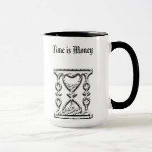 Reloj de arena en las tazas de café modificadas