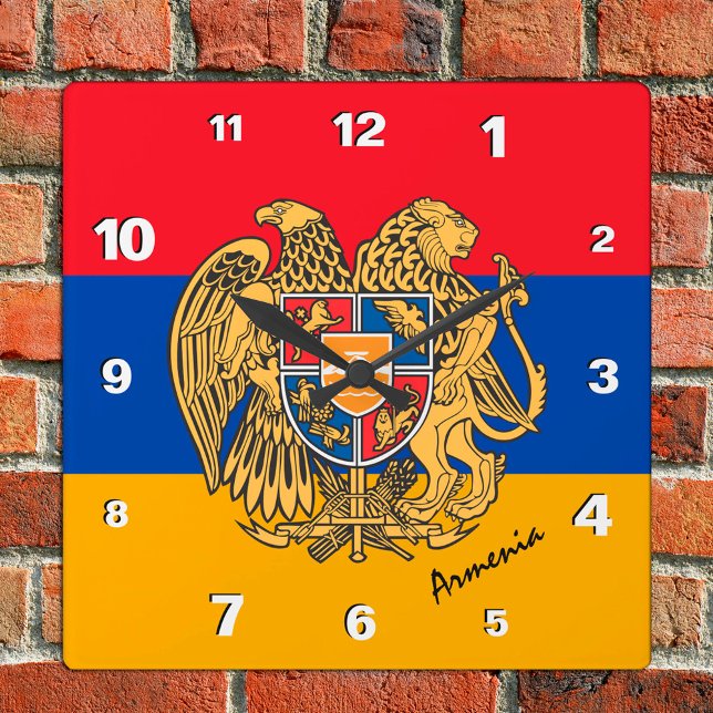 Reloj de Armenia, hogar patriótico, bandera armeni (Subido por el creador)