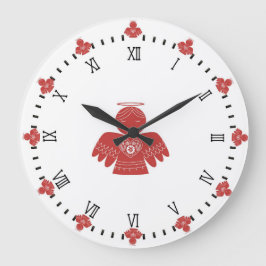 Reloj de arte de ángeles escandinavos