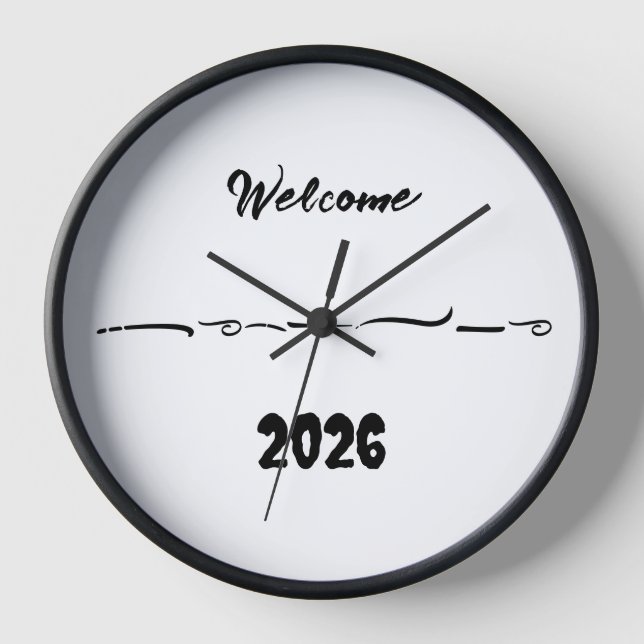 reloj de arte de bienvenida (Anverso)