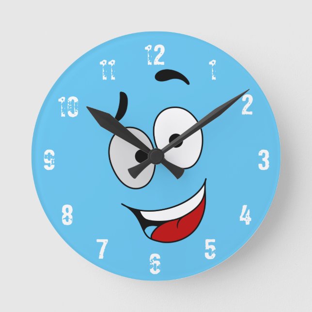 Reloj de arte de Kook feliz - Reloj de pared (Anverso)