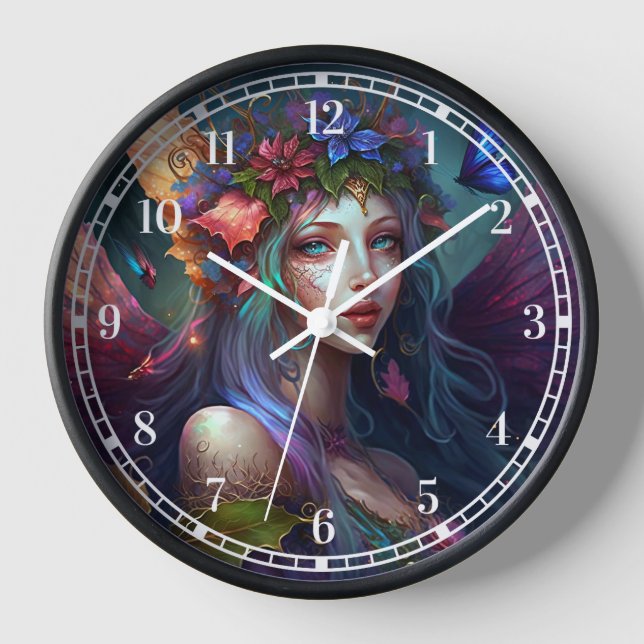 Reloj de arte Fantasy Chica de hadas (Anverso)