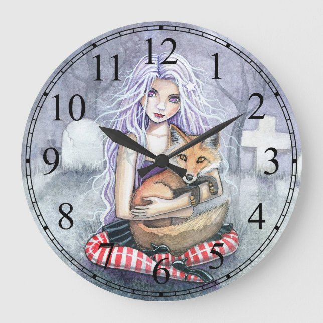 Reloj de arte gótico Fantasy Fairytale de Annie (Anverso)