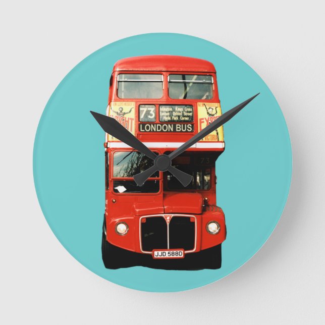 Reloj de autobús de Londres retro (Anverso)