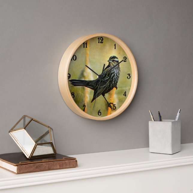Reloj de aves negras (Oficina)