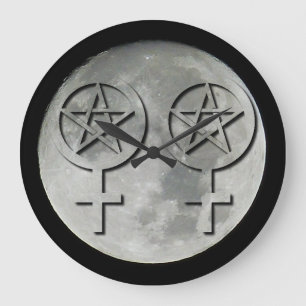Reloj de ayuno lésbico de Wiccan Moon