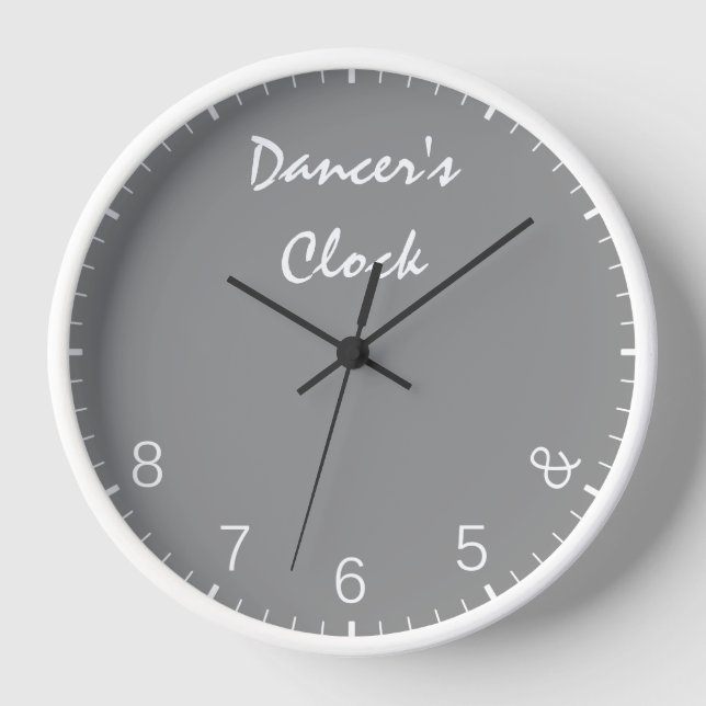 Reloj de bailarinas grises - Humor de baile gracio (Anverso)
