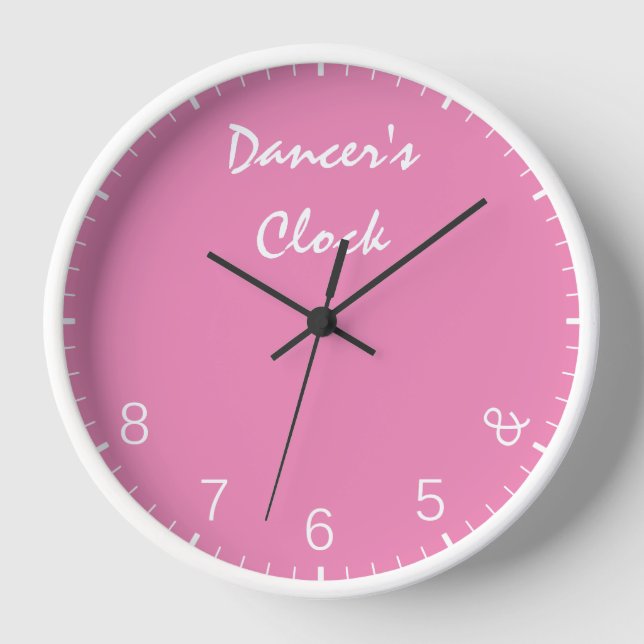 Reloj de bailarinas rosadas - Humor de baile graci (Anverso)